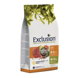 Exclusion Puppy Medium Beef корм для цуценят середніх порід з яловичиною. Знижка!