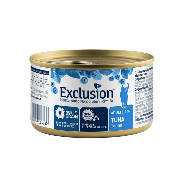 Вологий корм Exclusion Adult для котів з тунцем | Паштет